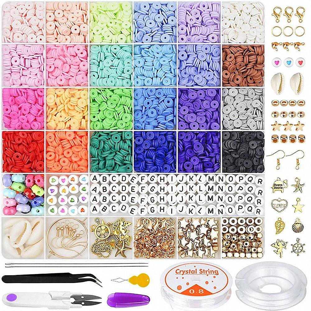 DIY Jewelry Bead Bracelet Kit: Educational Toy Set for Kids with Handmade Gift Box