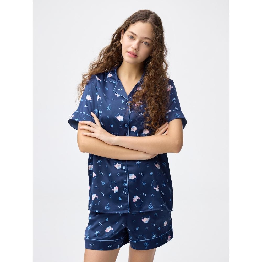 GU by Uniqlo Satin Pajamas  Short Sleeves   Shorts  kirBy