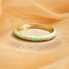 Minimalist Vintage Cloisonne Bangle Traditional Women's Hand Bracelet Glazed Bangle  Gold Jewelry