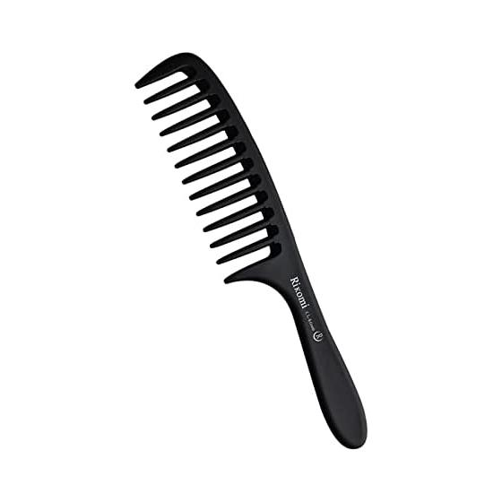 Wide Tooth Detangling Comb for Wet Hair, Professional Salon Grade, Jumbo Size, Perm Comb, Shampoo Comb, Luxury Feel - Comb-A1