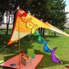 Korea Japan Colorful Wind Streamer Pinwheel: Dynamic Courtyard Kindergarten Decoration, Christmas Bunting Wind Sock