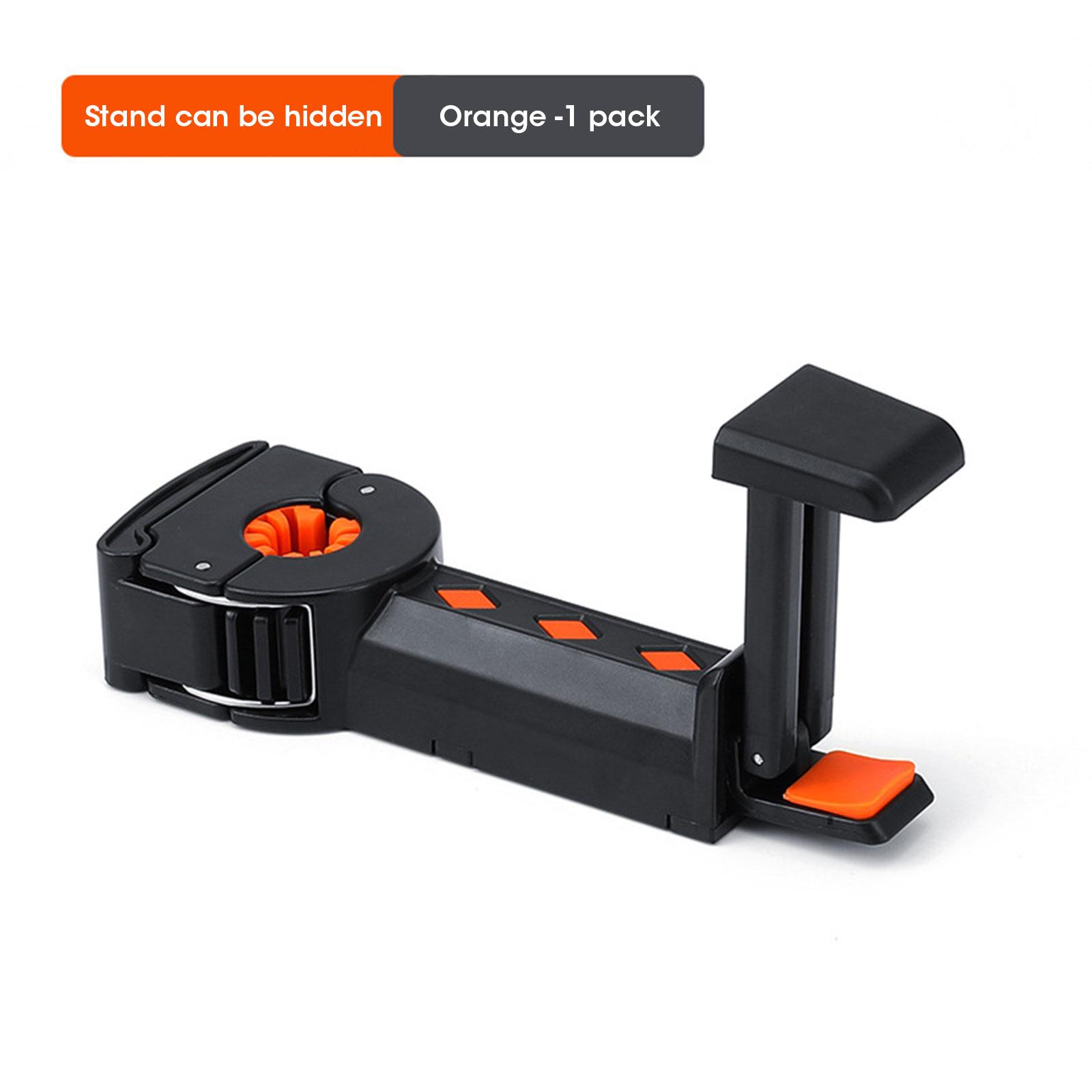 

2 в 1 автомобильный подголовник скрытый крючок с держателем для телефона вешалка на спинку сиденья автомобиля портативный крючок для хранения держатель телефона автозастежка клипса чёрный