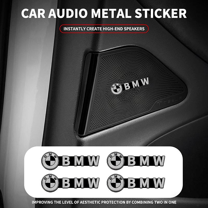 4/10p For BMW M 2 E46 E90 E60 F30 F10 E39 E36 Group car audio badge metal rearview mirror window decoration sticker car supplies DL3