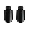 1 Pcs Universal Car Carbon Fibre Tail Throat Stainless Steel Bright Black Twill Glossy Muffler Exhaust Nozzle Tip
