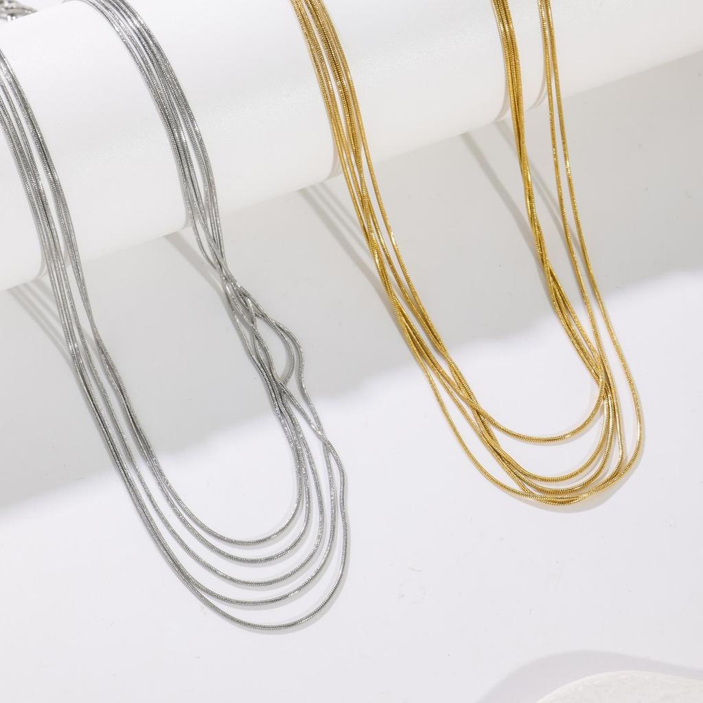 Inextricably Linked Design Sense Multi-Layer Fringed Collarbone Chain Sense Niche Necklace