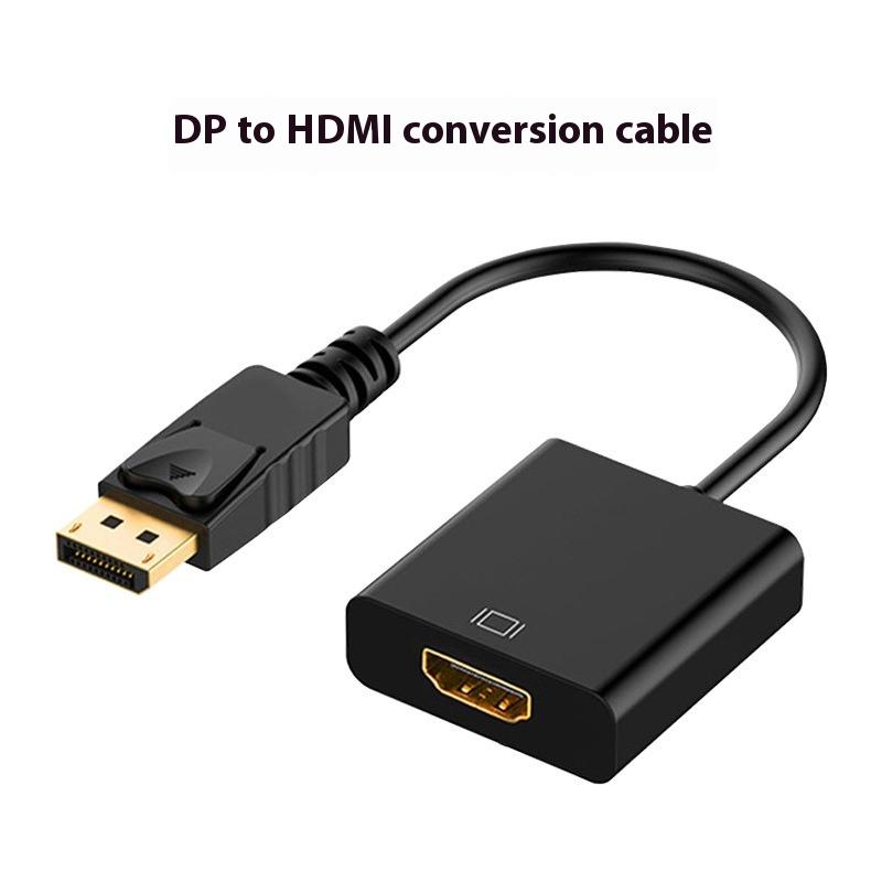 1Pc 4K DisplayPort To HDMI-compatible Video Audio Cable Adapter For PC Computer HDTV Projector DP To HDMI Converter Cable