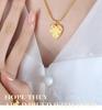 Versatile French Heart-Shaped Clavicle Necklace: Light Luxury Titanium Steel Jewelry for Women