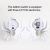 16pcs Halloween Light Up Spider Figurine, Realistic LED Glowing Spider Statue, Indoor & Outdoor Home Party Decorations