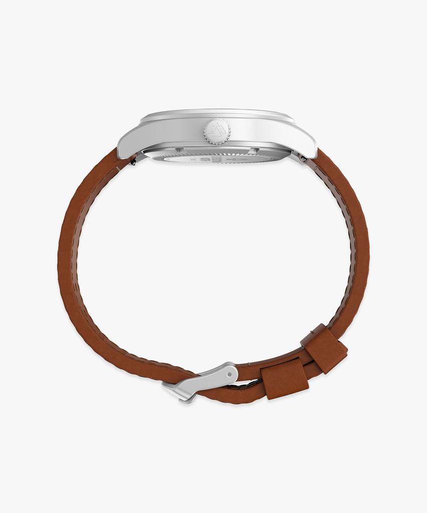 Taimaegseu Expedition Field Watch Solar-Powered Leather Watch 36Mm