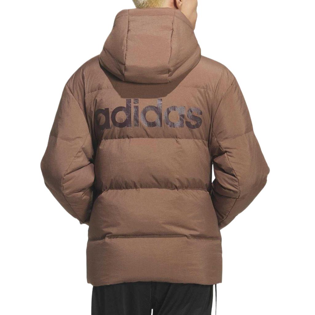 Adidas Down Jackets Unisex Stratum Dark Earthy Brown/Dark Gray Brown Hooded Moderate KQ5521