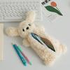 Plush Doll Animal Pen Bag Cute Design Stationery Bag INS Plush Pencil Bag  Makeup Storage