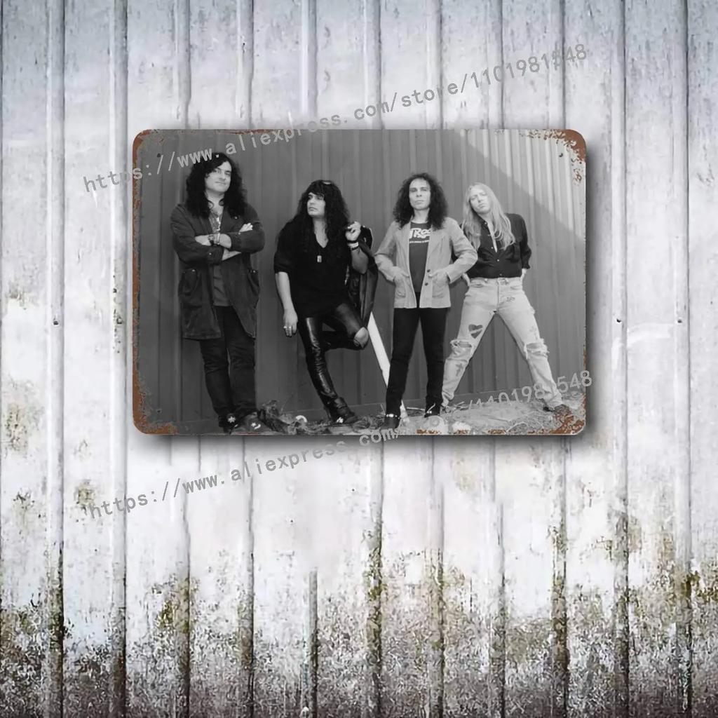 Dio Bands Metal Decor Poster Vintage Tin Sign Metal Sign Decorative Plaque for Pub Bar Man Cave Club Wall Decoration