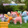 Film Aluminum Creative Pet Pet Balloons Rabbit Dog Cat Balloons Walking-With-Wheels Baby Shower Birthday Party Easter Balloons