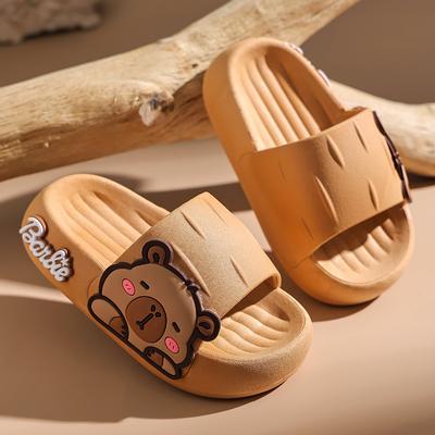 Chaussons Capibara pour enfants pour l'été, pantoufles unisexes mignonnes pour l'intérieur et la salle de bain pour les tout-petits et les enfants