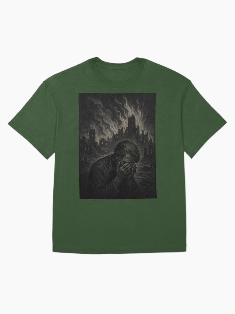 Burning Wings of a Fallen Angel Oversized T-Shirt