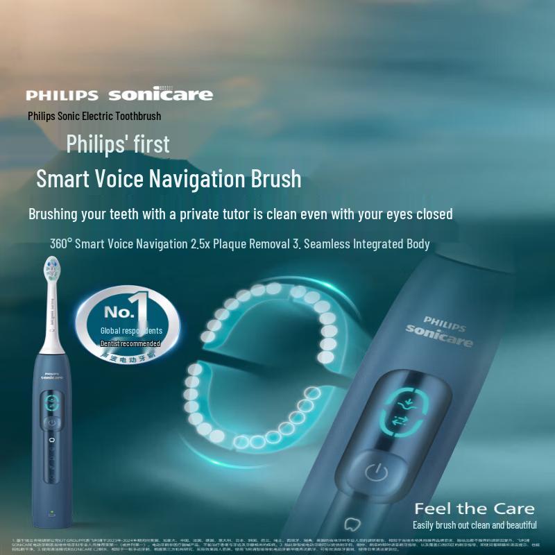 Philips Smart Voice AI Sonic Electric Toothbrush HX5681/01 CN plug (adapter included)