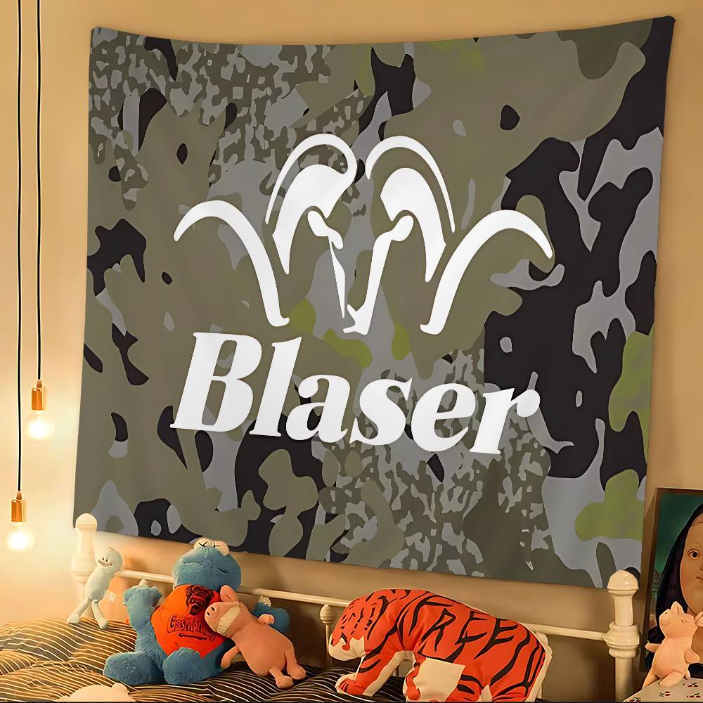 Blaser Logo Tapestry Art Printing Japanese Wall Tapestry Anime Wall Hanging Home Decor