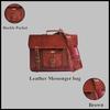 Vintage Handmade Leather Messenger Crossbody Laptop Briefcase Satchel Bag