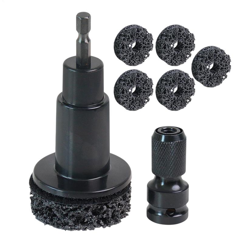 Wheel Stud Removal Tool Wheel Hub Resurfacing Kit Portable Rust Remover Cleaner Kit Polishing Maintenance Automotive Tool For
