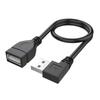 USB 2.0 Cable Male To Female Connection Extension Cord 90 Degree Angled Cord for Laptops Keyboards and USB Flash Drives