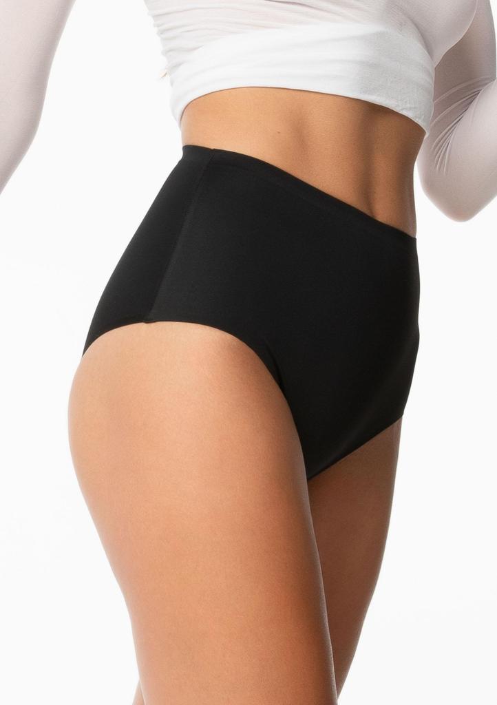 Majtki damskie brazyliany modelujące z wysokim stanem czarne Amber Brasil Maxi Julimex