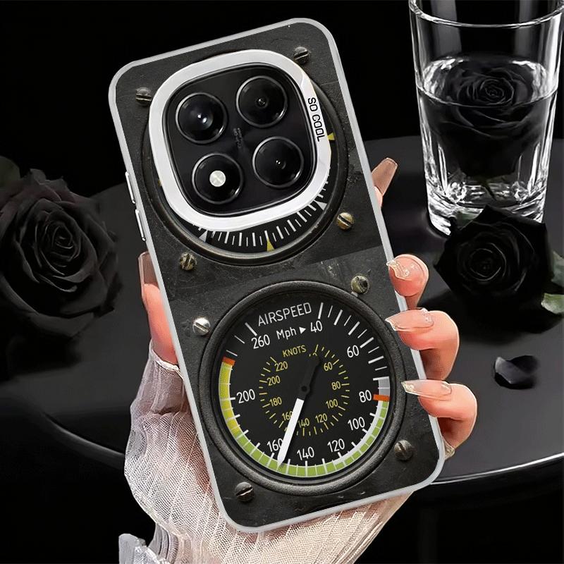 

Aircraft Instrument Cockpit Radar Soft Phone Case for Samsung Galaxy S24 S25 FE S26 Edge S23 Ultra S22 Plus S21 + Shockproof Cov Redmi Note 15 Pro 4G