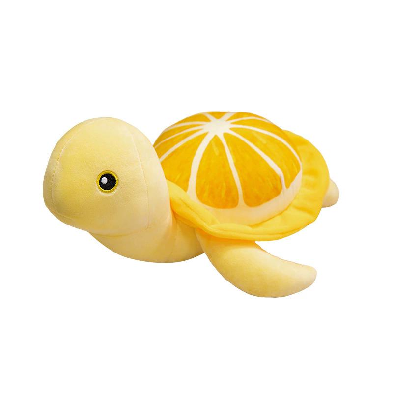 

New Doll Big Turtle Plush Toy Cute Lemon Little Turtle Doll Doll 25cm