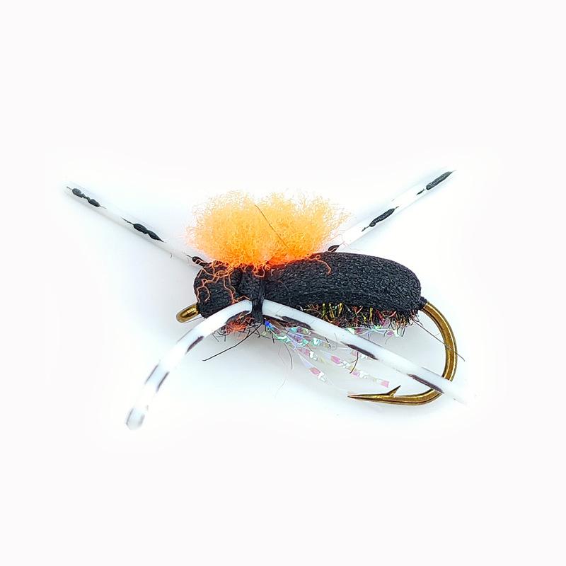 Egret Water Foam Beetle LY079 Dry Fly Lure - Artificial Fly Fishing Bait