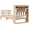 Bookshelf Bed without Mattress 75x190 cm Solid Pine Wood