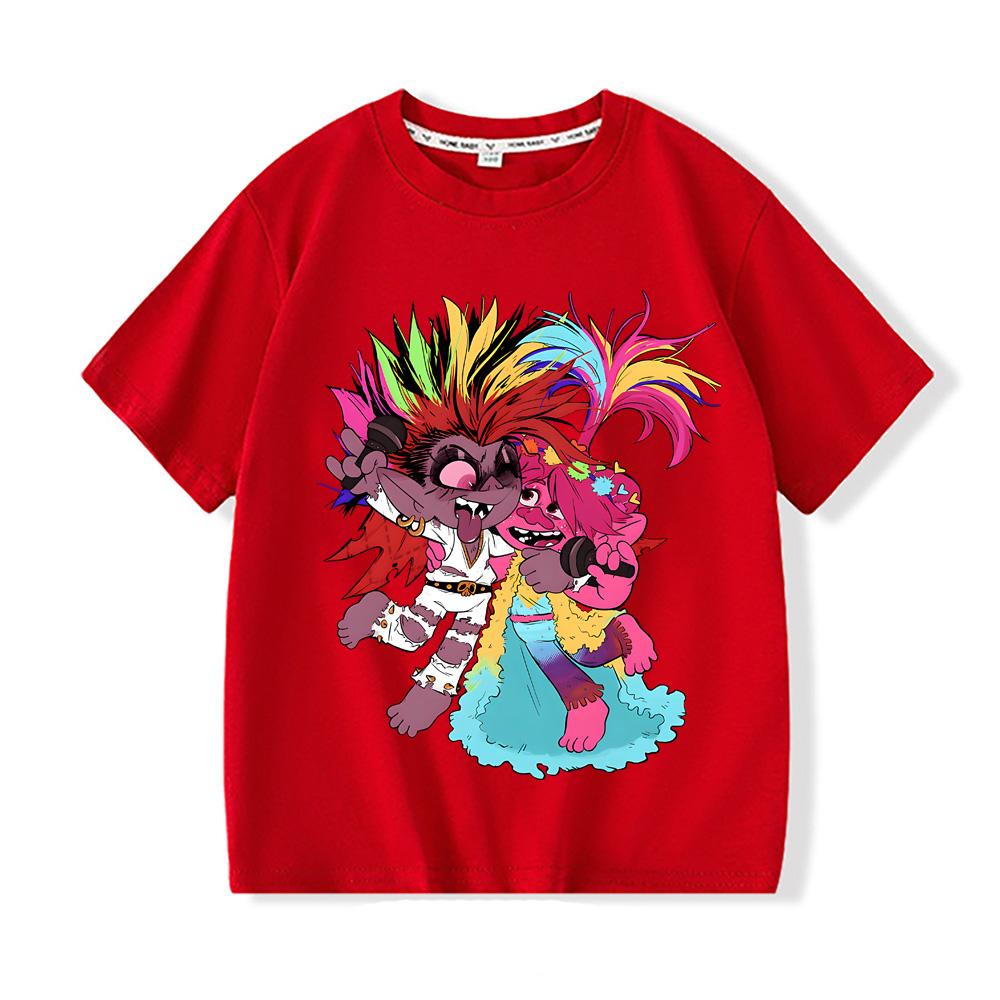 More Then Awesome The Trolls Movie World Tour Movie Fan Essential T-Shirt High Quality 100% Cotton Tee-shirt Boys/girls Kawaii