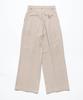 ETRE AU SOMMET Tailored Pintuck Slacks (Beige)