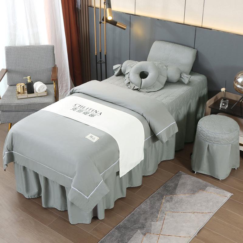 

Высококачественный комплект чехлов для кушетки салона красоты из чистого хлопка 190*75cm 4-Piece Square Head Bed (Includes Quilt)