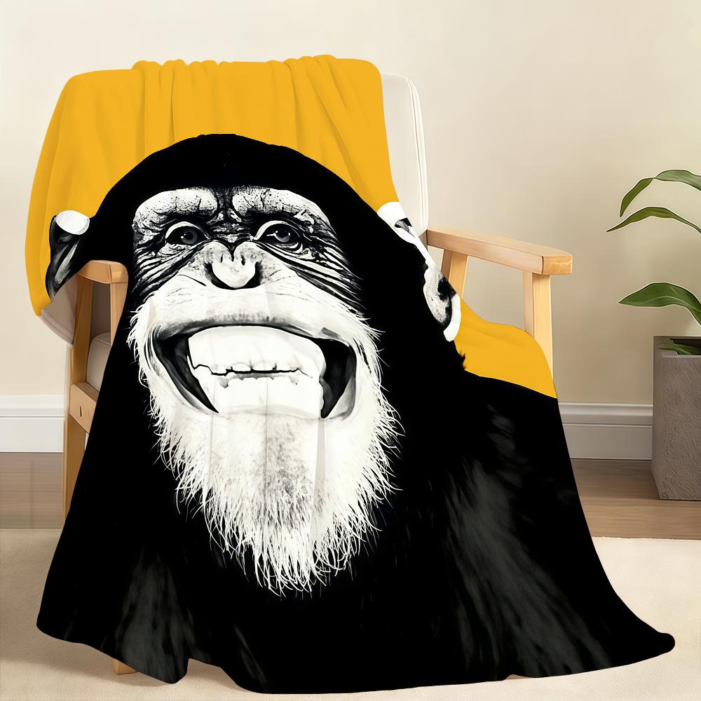 GGorilla PPattern Blanket Soft Throw Blanket for Home Bedroom Bed Sofa Picnic Travel Office Rest Cover Blanket Gift