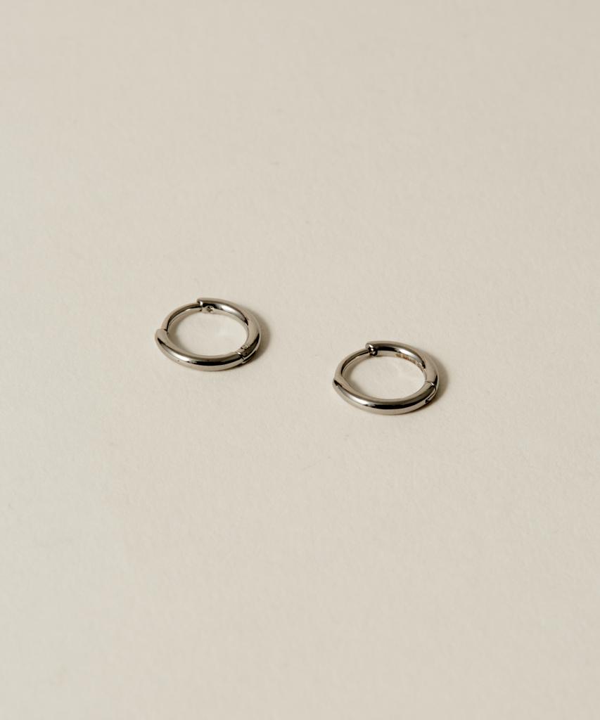 Novice Tokyo Thin Hinged Hoop Pierce [Stainless] (3 Sizes) / Silver