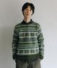 BLANKROOM All Over Fairisle Sweater_Scots Pine