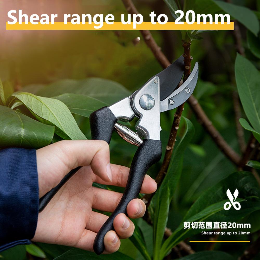 Deli Garden Pruner Pruning Shears 8.5 Inch Labor-saving Scissors for Gardening Tool Pruning Scissors Plants Garden Hand Tools