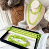 Autumn And Winter Long Quartz Rock Jade Sweater Chain Fashionable Versatile Temperament Atmosphere Necklace Women Wear A Variety Of Ways