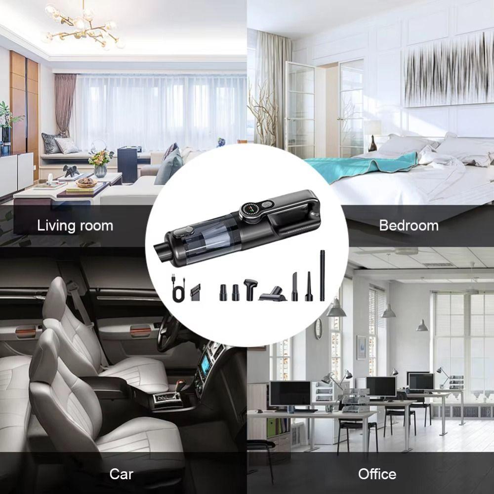 High-power Car Vacuum Cleaner Cordless Mini Handheld Vacuum Cleaner  Vehicle