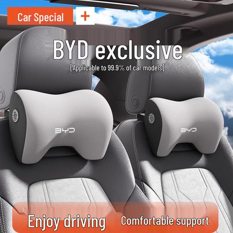 

BYD Car Headrest & Lumbar Support Pillow for Qinplus, Songpro, Seagull, Seal, Han Models Pink Headrest 1pc