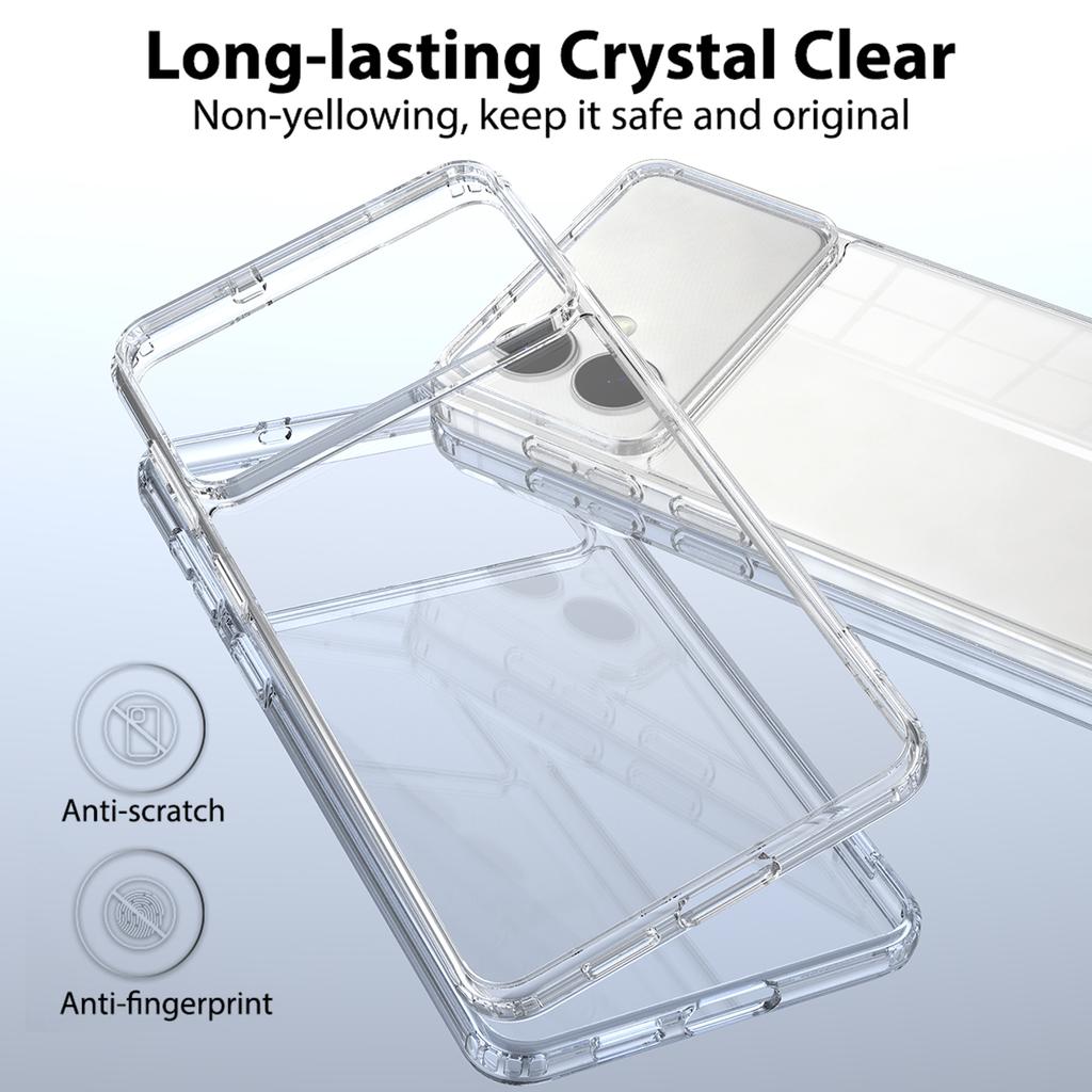 For Samsung Galaxy S26 Edge Clear Phone Case TPU+Acrylic Shockproof Phone Back Cover