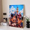 Disney Diamond Painting Mickey and Minnie Castle Oil Painting Style Wall Decoration Embroidery Full Diamond Cross Stitch HandmadeDIYGiftHomeDecoration