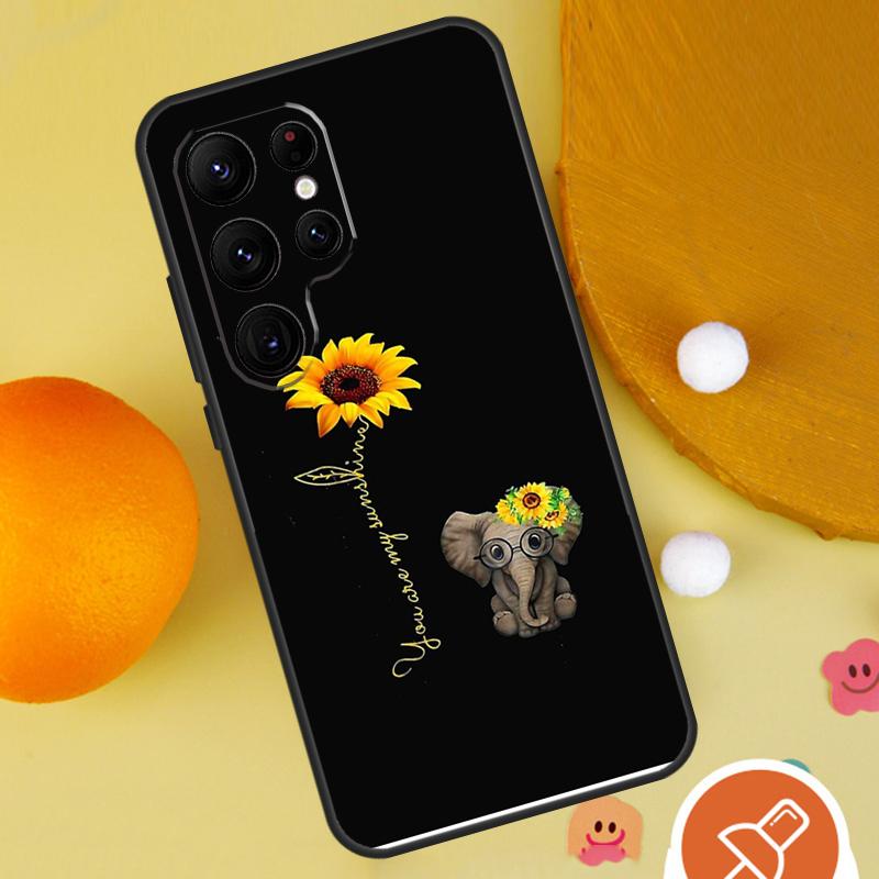 Schöne gelbe Sonnenblumen-Handyhülle für Samsung Galaxy S25 Ultra S24 S22 S21 Ultra S9 S10 S20 Plus S23 FE Funda Abdeckung