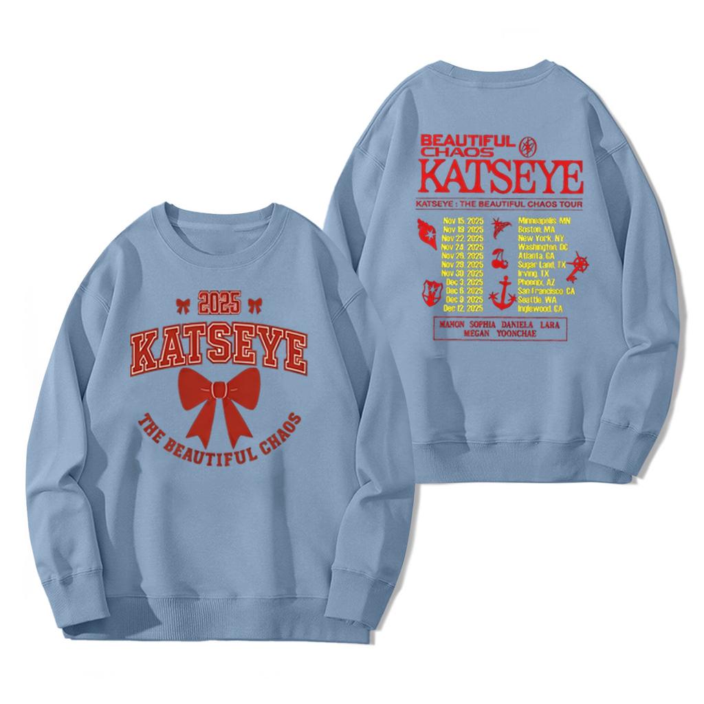 Dame Moteabel Og Casual Langermet Trykket Pullover Genser