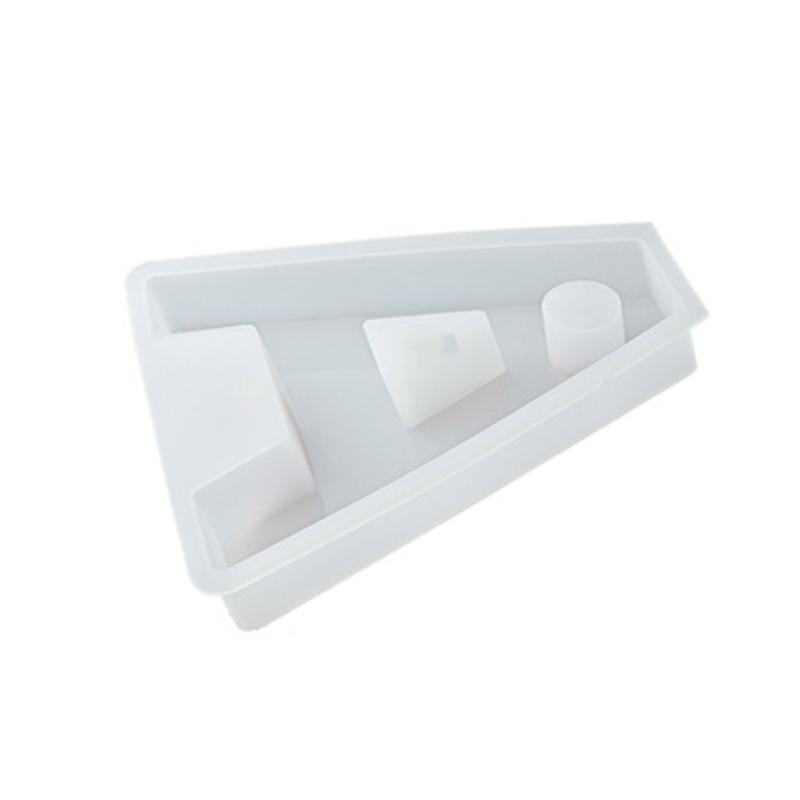 English Letter Shape DIY Silicone Mold 3D Handmade Candle Holder Molds Gypsum Resin Mold Craft Candlestick Mould Decor