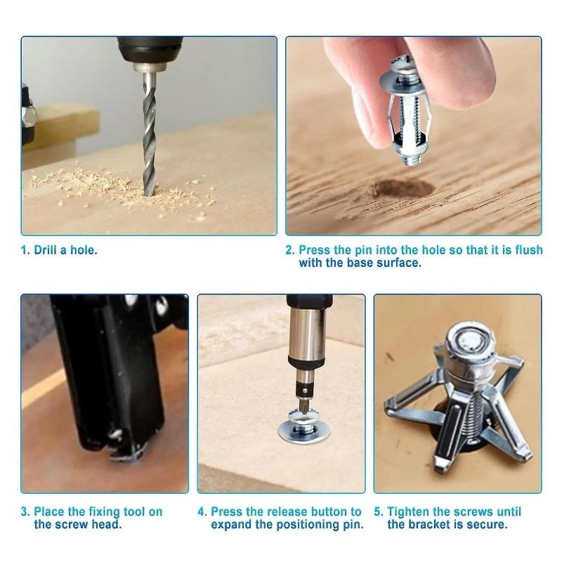 M4 M6 Jack Nuts Screw Petal Screws Anchors Metal Rivet Petal Expansion Plugs Lock Bolt Board Wall Fastener Expansion Clamp