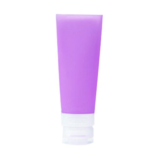 

Пустая силиконовая дорожная бутылка для лосьона, шампуня, косметического тюбика, портативного контейнера 80ML фиолетовый