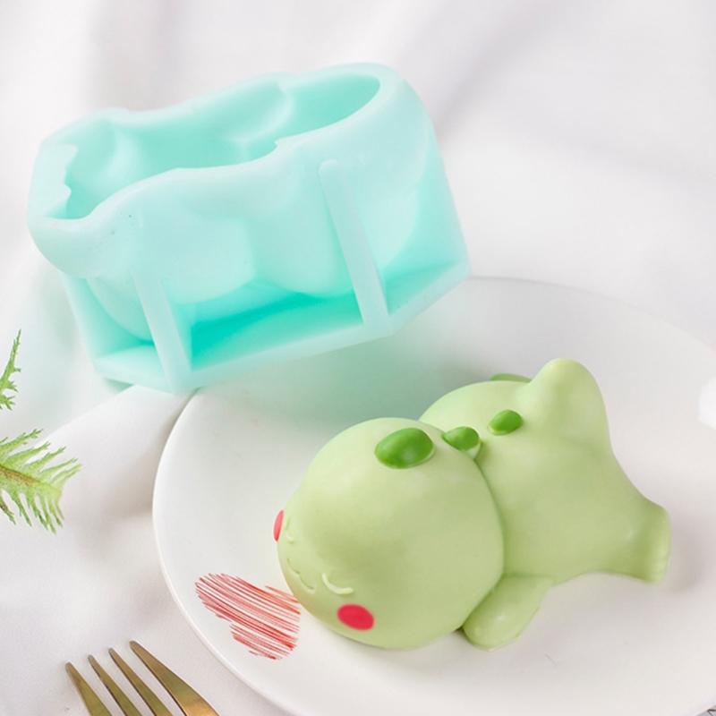 Statua Dinozaura Silikonowe Formy do Czekolady Formy do Ciasta Formy do Fondantu Formy 3D Dinozaur Formy do Świec do Żywicy Epoksydowej Świeca Mydło