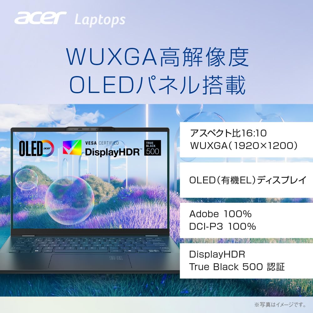 Acer Swift 14 AI Core Ultra 16GB 512GB WUXGA Adobe Akku QHD Gesicht Fingerabdruck 6E Japanische Tastatur mit Copilot Laptop, 5, Speicher, SSD, 14-Zoll