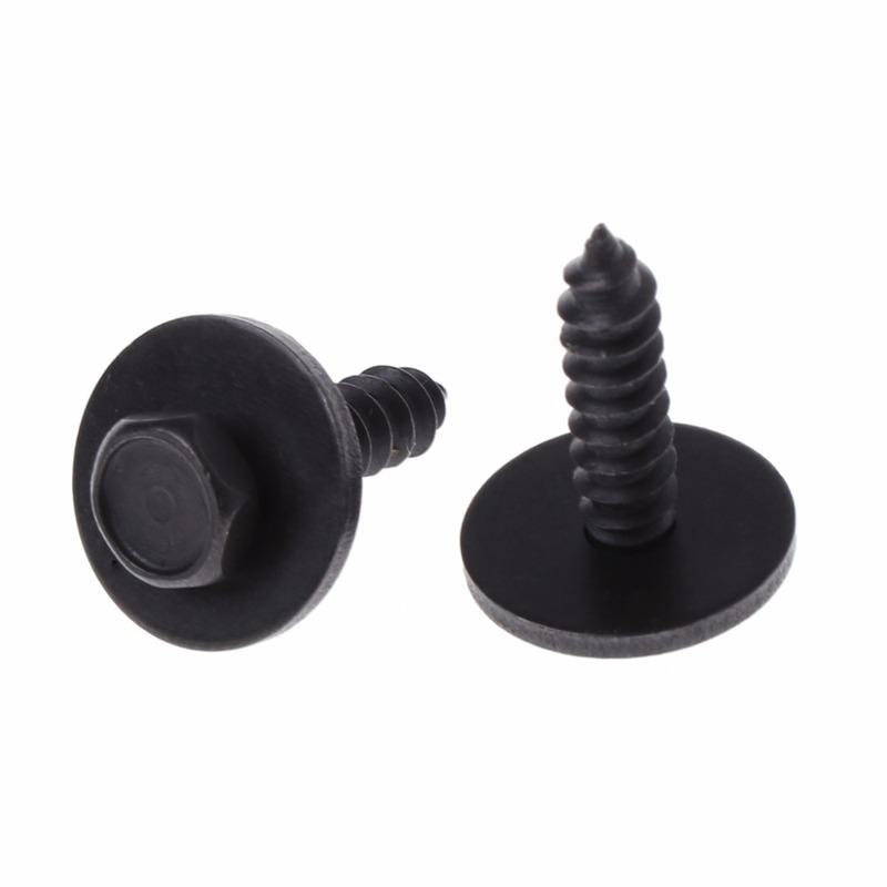 10 Pcs/set Universal Car Auto 4.8x19mm Self-Tapping Screws Captive Loose Washer 8mm Hex Head