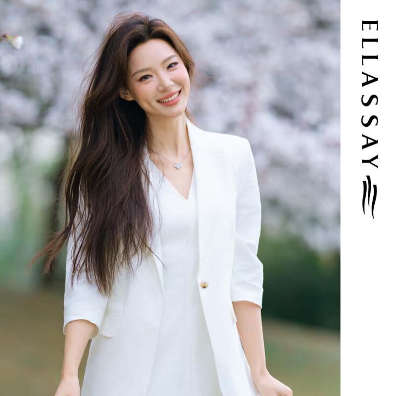 ELLASSAY Women's Minimalist Single-Button Blazer
